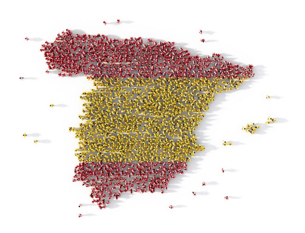 pandilla energía Monótono ✓ Mapas de España ✓ - La bandera de España
